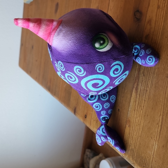 Narwhal 9.5" by Fur Balls Like New! - Picture 3 of 7